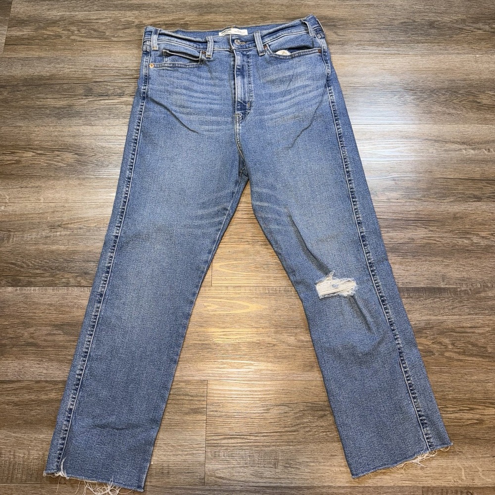 Levi Strauss Signature Gold High Rise Straight Leg Jeans Womens 12-W31